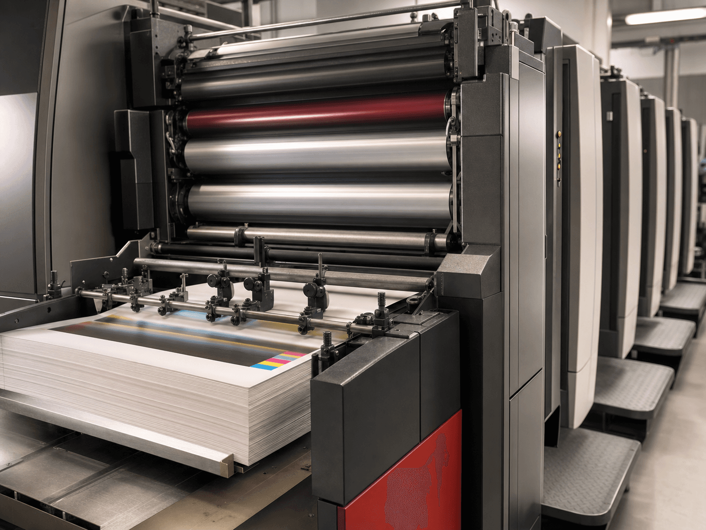 Representative concept of commercial offset-printing machinery