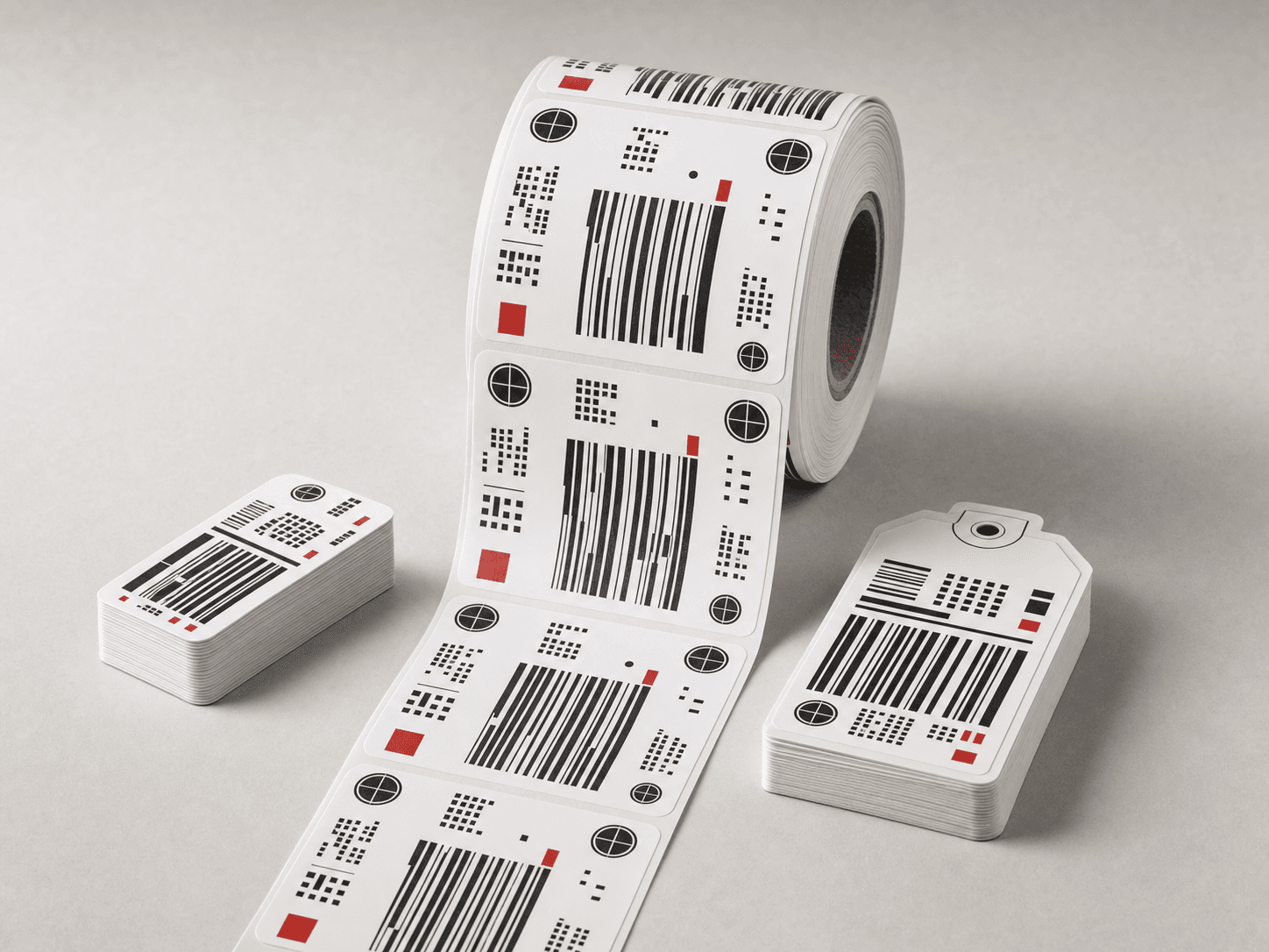 Representative industrial barcode and variable-data label concept