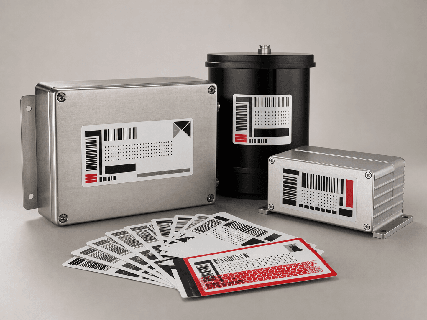 Representative durable industrial identification label concept