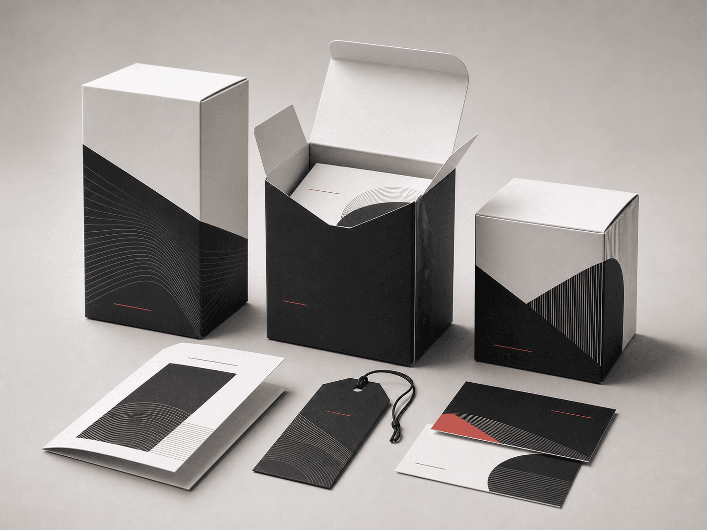 Representative printed packaging and commercial print concept
